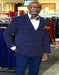 Polka dot pattern! Slim Fit Double Breasted Blazer ~ Sport Coat Navy