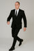 Poly Slim Fit Black Men'S Skinny Tapered Leg Lower Rise Pants Tuxedo