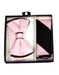 Men's Polyester Black/Pink Satin dual colors classic Bowtie with hankie - Men's Neck Ties - Mens Dress Tie - Trendy Mens Ties