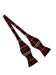 Men's Polyester Burgundy ~ Wine ~ Maroon Color Plaid Pattern Self Bowtie-Men's Neck Ties - Mens Dress Tie - Trendy Mens Ties