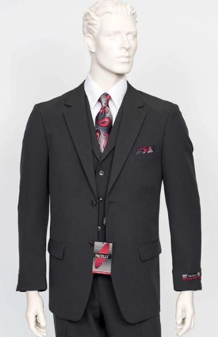 Poplin Fabric Pacelli Solid 2 Button Green Blazer BLAIR-70014