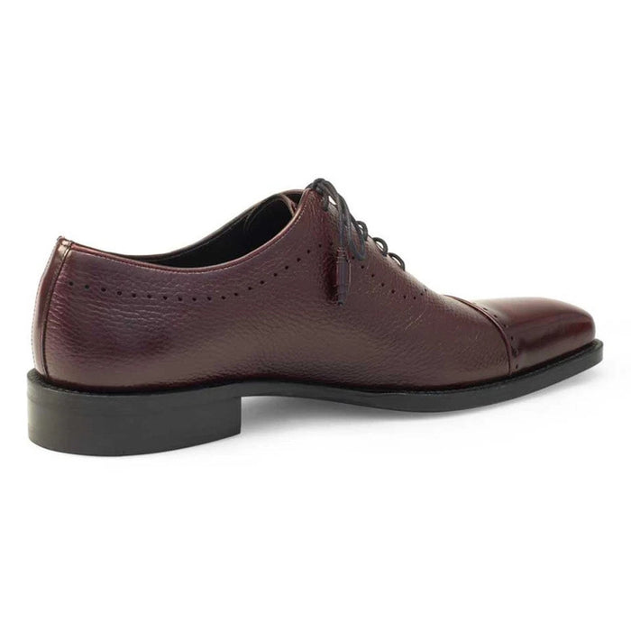 Mezlan Men's Potsdam Oxford Shoes – Burgundy Calfskin Leather, Size 11 (Medium Width)