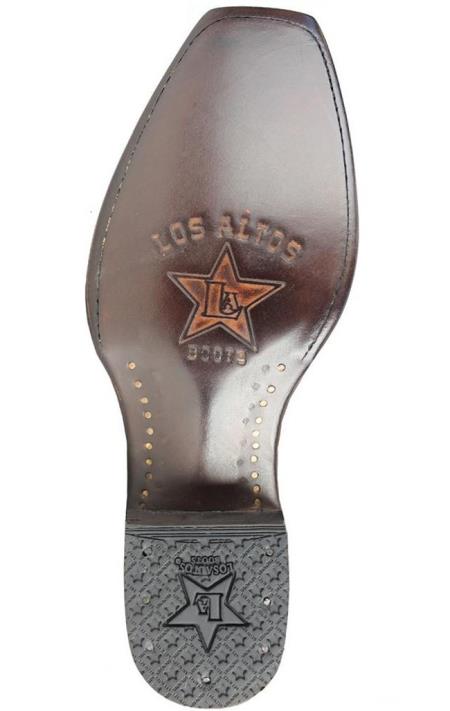 Men's Genuine Premium Leather Handmade Los Altos Boots 7 Toe Walnut Cowboy Dress Cowboy Boot Cheap Priced For Sale Online - Image 3