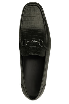 Mens Black Genuine Caiman Belly And Lizard Slip On By Los Altos - Image 7