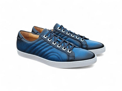 Carrucci Primo Hand Burnished Leather Sneakers