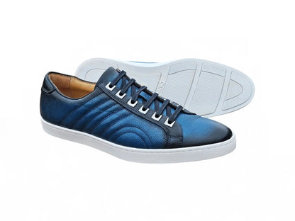 Carrucci Primo Hand Burnished Leather Sneakers