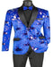 Blue Prom Suit - Blue Homecoming Outfits For Guys Paisley Floral Print Design Royal Blue