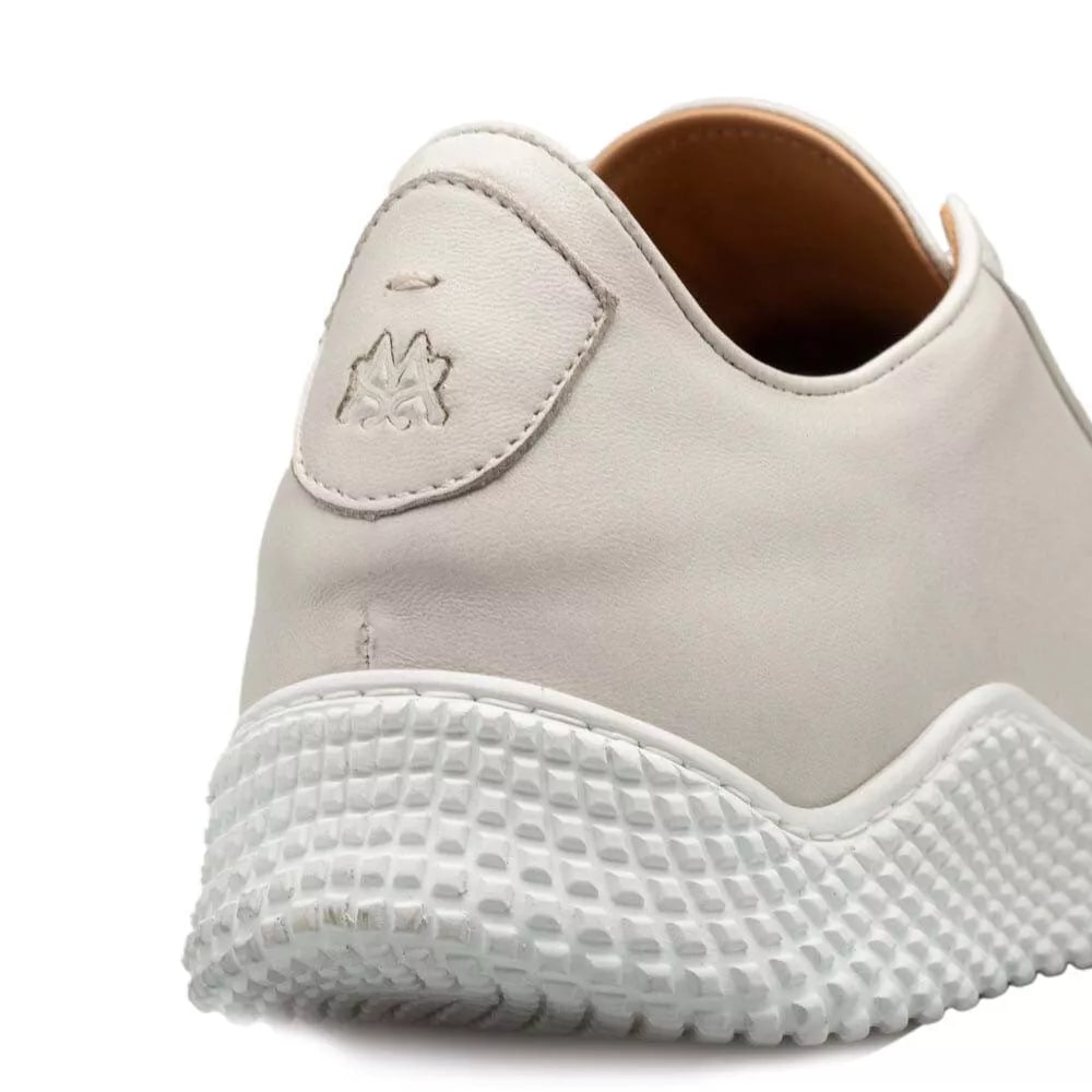 Mens Exotic Sneakers - Alligator Sneakers By Brand in Color White Leather - Image 4
