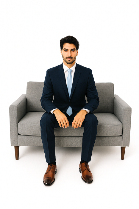 Renoir Suits - Renoir Fashion Verno Albani Men's Dark Navy Classic fit 2-Piece Suit