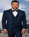 Blue Prom Suit - Blue Homecoming Outfits For Guys One Button Prom Tuxedo in Sapphire Blue