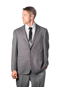 Prontomoda Sharkskin Grey Suit