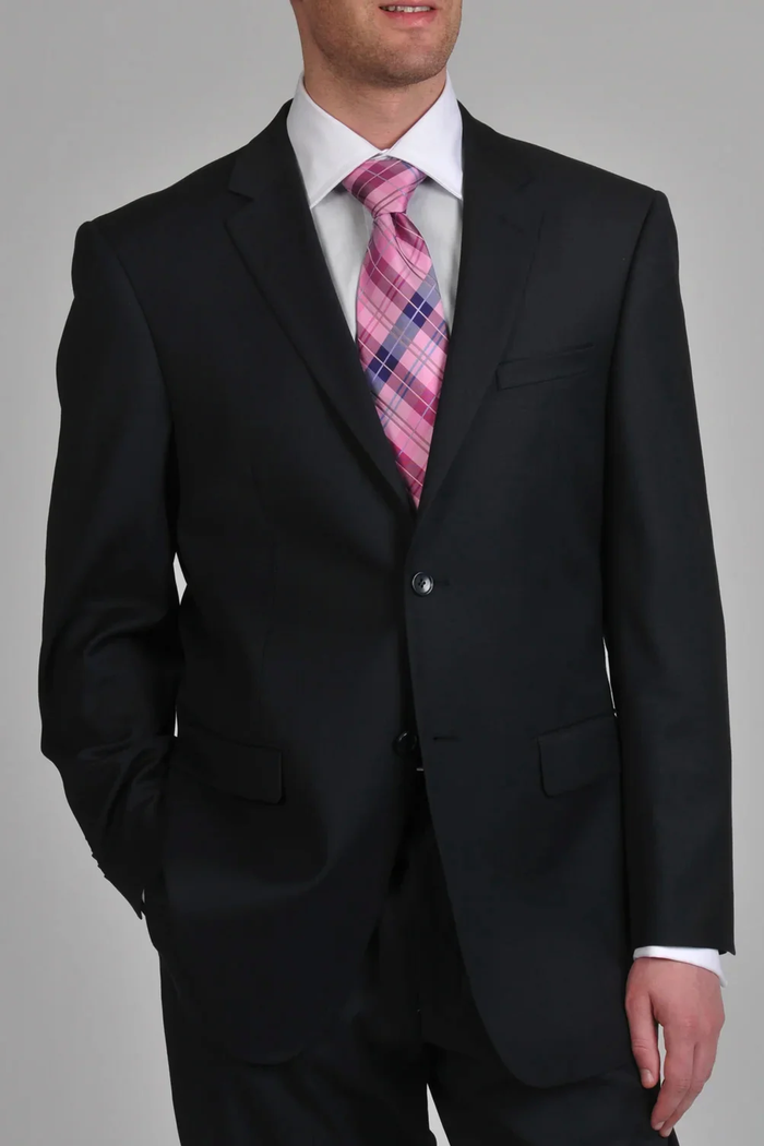 Prontomoda Solid Navy Suit Modern Fit