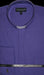 Best Cheap Priced Designer Sale Banded Collar Preacher Round Style Clergy Mandarin Collarless - French Cuff Purple Men's Dress Shirts