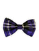 Men's Plaid Pattern Bowtie Purple and Black-Men's Neck Ties - Mens Dress Tie - Trendy Mens Ties