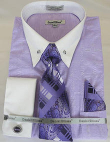 Purple Colorful Men'S Dress Shirt