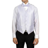 Men's Jasmin Purple Diamond Pattern 4-Piece Vest Set Also available in Big and Tall Sizes