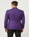 Mens Purple Paisley Tuxedo – 3 Piece Suit with Bow Tie and Black Pants | Wedding & Prom Outfit - Slim Fitted