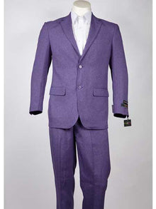 Men's Purple 2 Button  Slim Fit Suit