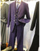 Purple and White Tuxedo Vested Suit 3 Pieces
