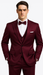 Men's Purple Satin Skinny Fit 3 Piece Tazzio Suit with Double Breasted Vest and Peak Lapel Jacket