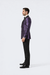 Purple Jacquard Prom Tuxedo Jacket – Double-Breasted Satin Peak Lapel