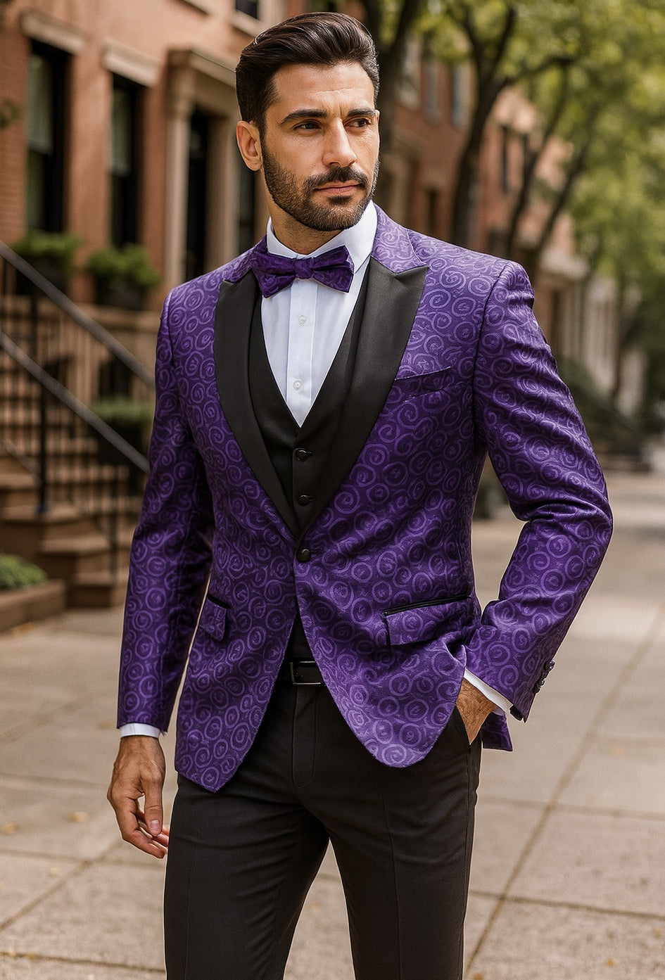 Purple Suit - Paisley Suit main image 1