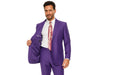 Men'S Multi-Stage Party Cheap Priced Business Suits Clearance Sale Collection Purple Slim Fitted