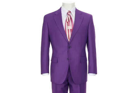 Men'S Multi-Stage Party Cheap Priced Business Suits Clearance Sale Collection Purple Slim Fitted