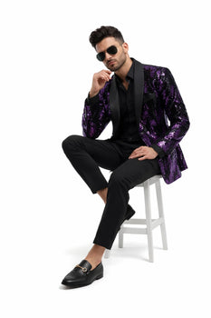 Purple Sparkly Blazer for Every Occasion