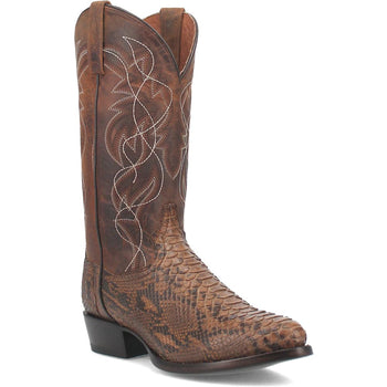 Dan Post Men’s Bay Apache Manning 13 Round Toe Genuine Python Leather Cowboy Boot - Image 5