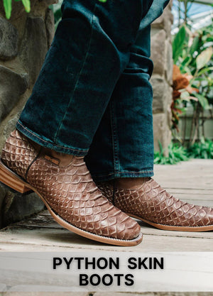Python Skin Boots