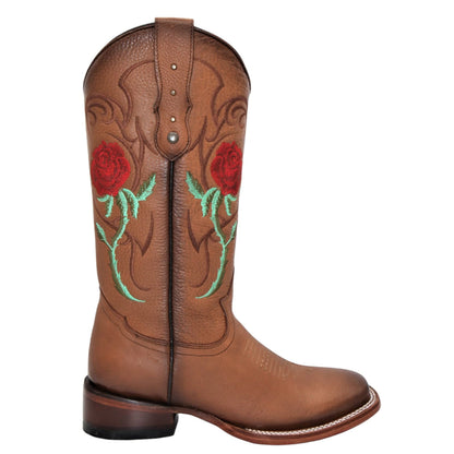 Cowgirl Boots With Red Roses - Image 3