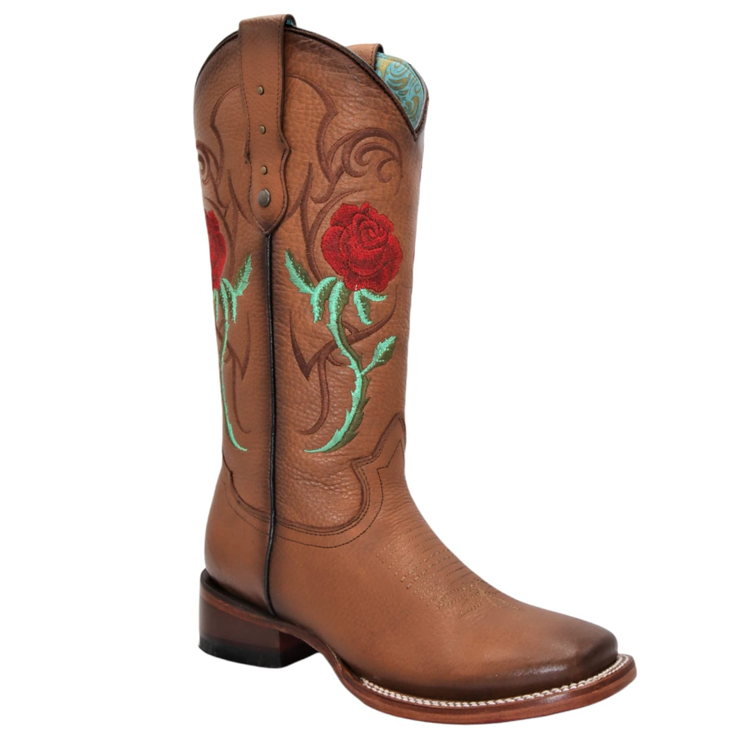 Cowgirl Boots With Red Roses - Image 2