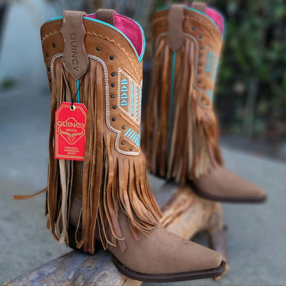 Fringe Cowgirl Boots - Image 2
