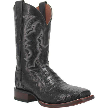 Dan Post Cowboy Certified Kingsly Caiman Square Toe Black Boot - Image 5