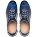 Men's Quevedo Jean/Blue Genuine Crocodile Exotic Sneaker By Mezlan Made In Spain Brand