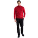 MENS RED PULLOVER TURTLENECK SWEATER
