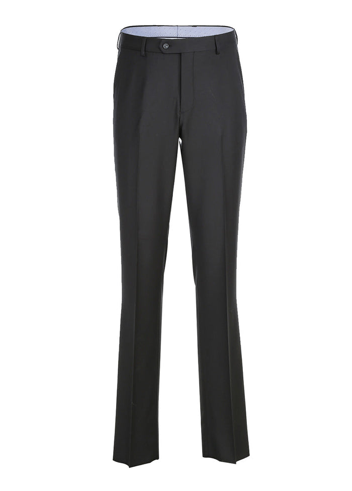 Half Canvas Wool Dress Suit Regular Fit 2 Piece in Black - Image 2