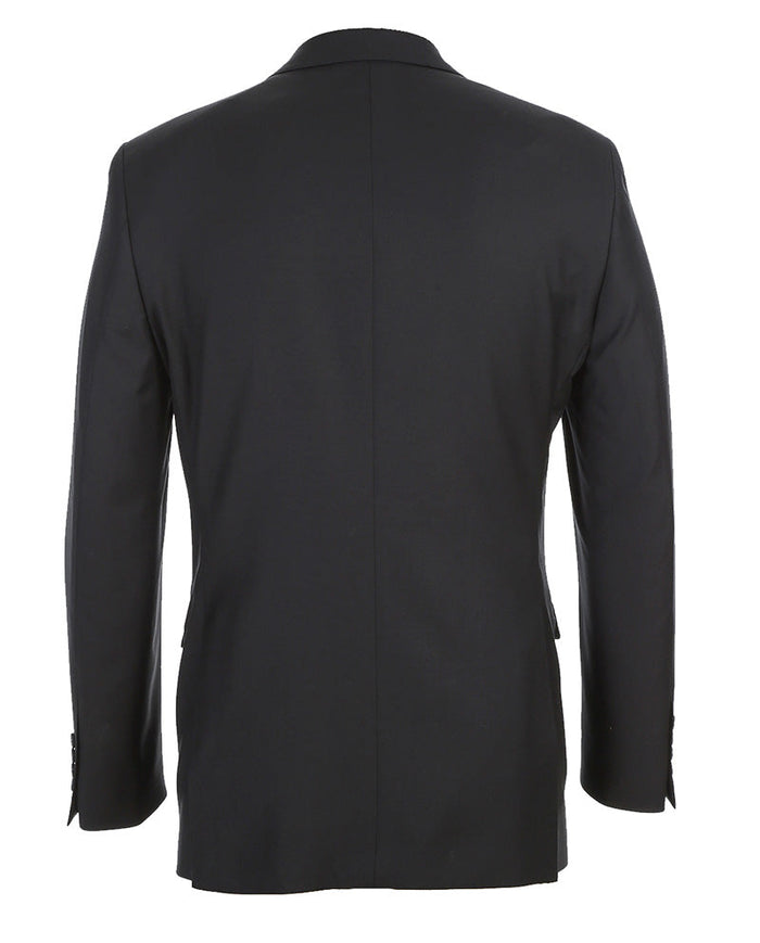 Half Canvas Wool Dress Suit Regular Fit 2 Piece in Black - Image 4