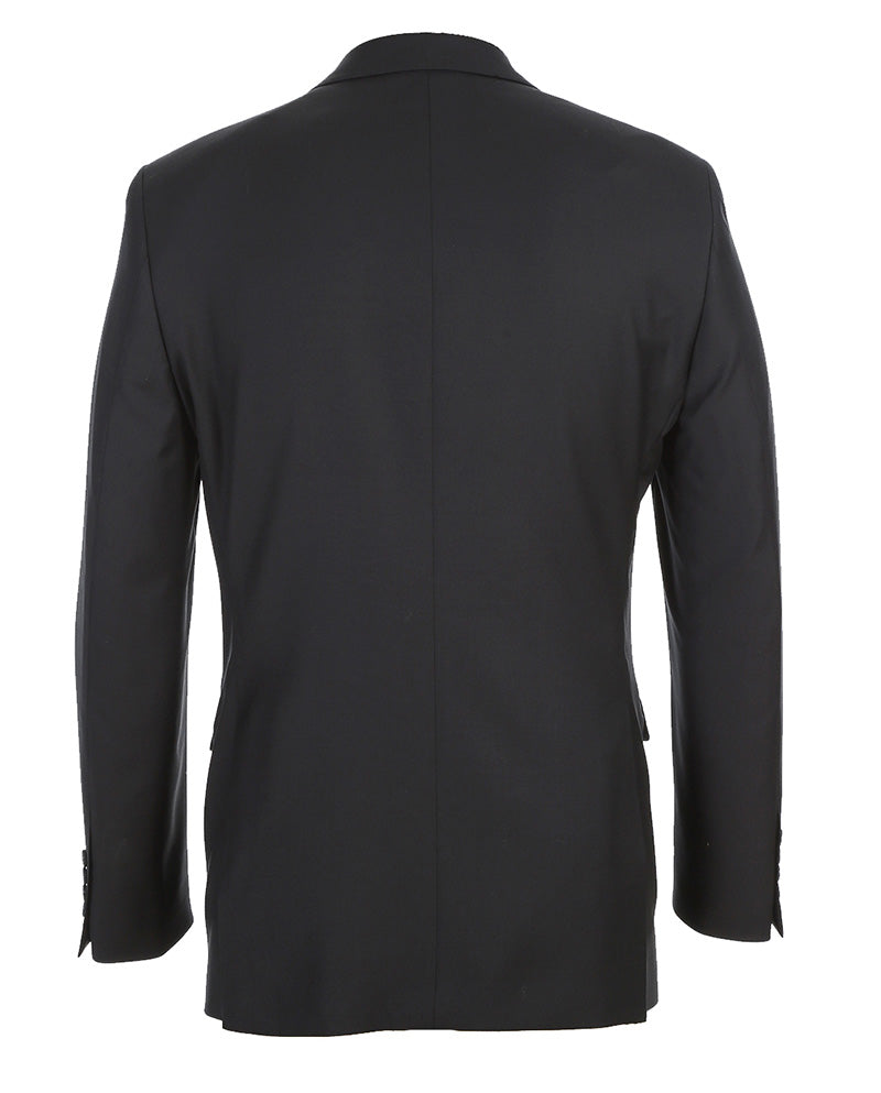 Half Canvas Wool Dress Suit Modern Fit 2 Piece in Black - Image 4