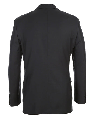 Half Canvas Wool Dress Suit Modern Fit 2 Piece in Black - Image 4