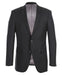 Half Canvas Wool Dress Suit Regular Fit 2 Piece in Black