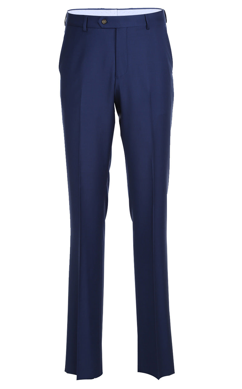 Half Canvas Wool Dress Suit Modern Fit 2 Piece in Blue - Image 2
