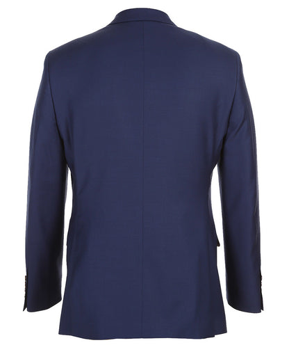 Half Canvas Wool Dress Suit Regular Fit 2 Piece in Blue - Image 4