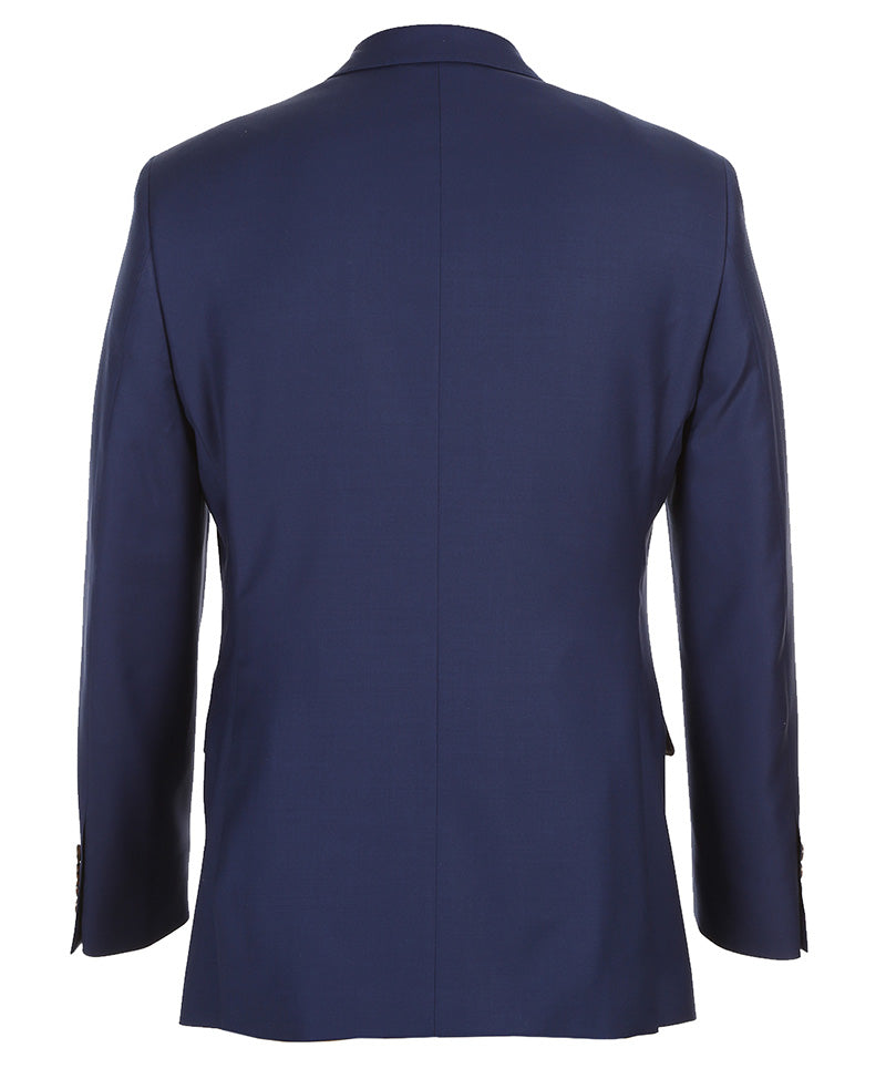 Half Canvas Wool Dress Suit Modern Fit 2 Piece in Blue - Image 4