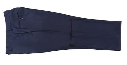 Half Canvas Stretch Wool Dress Suit Modern Fit 2 Piece in Navy - Image 9
