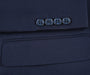 Half Canvas Stretch Wool Dress Suit Regular Fit 2 Piece in Navy
