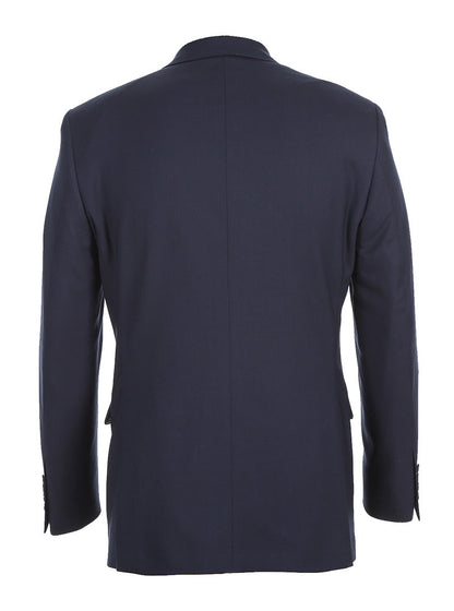 Half Canvas Stretch Wool Dress Suit Regular Fit 2 Piece in Navy - Image 4
