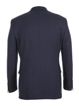 Half Canvas Stretch Wool Dress Suit Regular Fit 2 Piece in Navy - Image 4