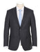 Half Canvas Wool Dress Suit Modern Fit 2 Piece in Charcoal